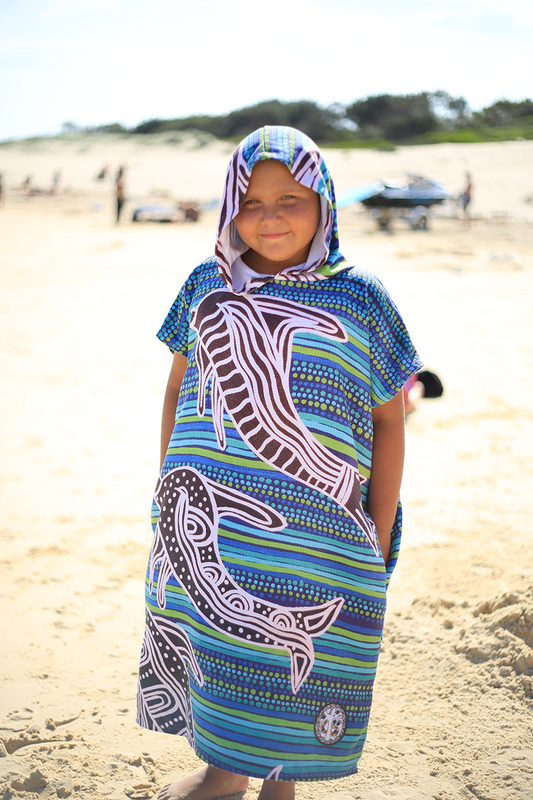 Surfing Dolphins - Hooded Towel