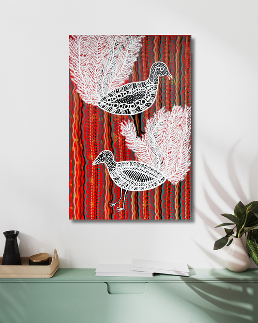 Two Lyre Birds - Wiritjiribin