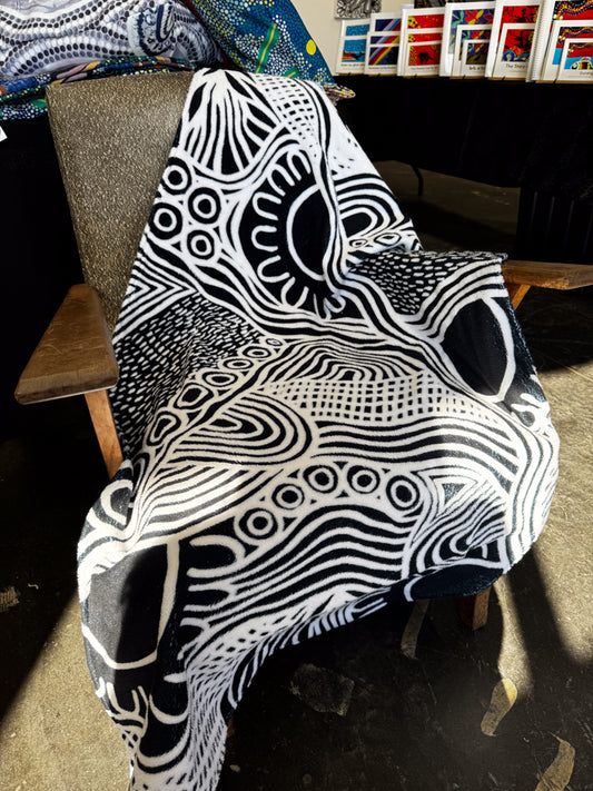 Seasonal Campsites on the River’s Edge - Plush Beach Towel