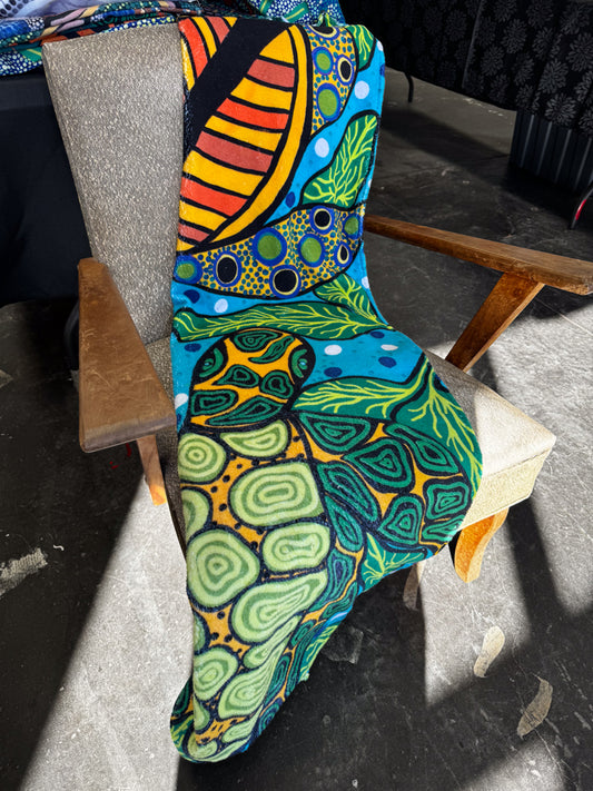 Sea Turtle Dreaming - Plush Beach Towel