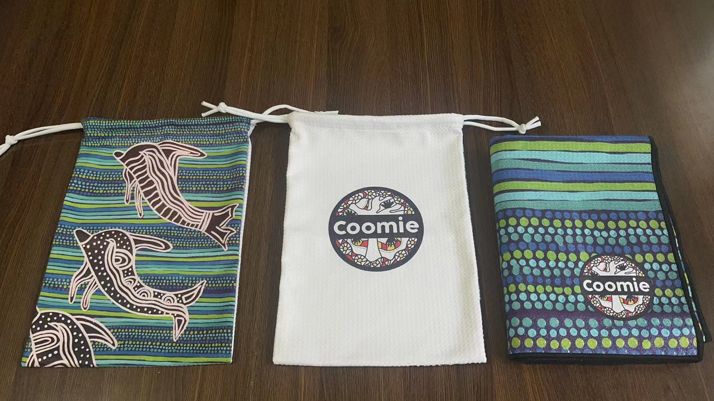 Surfing Dolphins - Sand-free Beach Towel