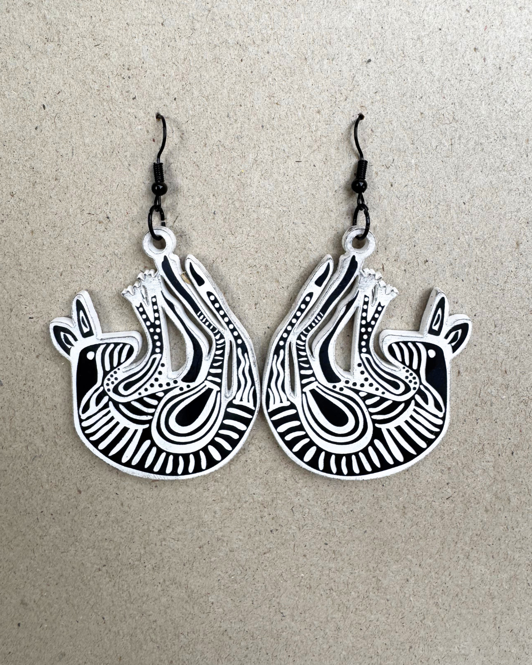 Black and White Kangaroo