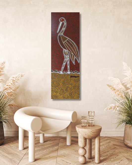 Brolga In Stance  