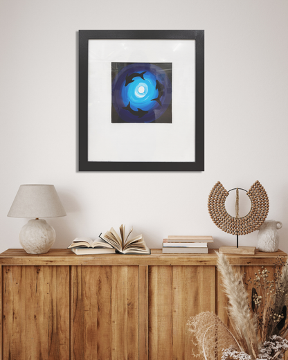 Depth of the Ocean - Dolphins (framed)