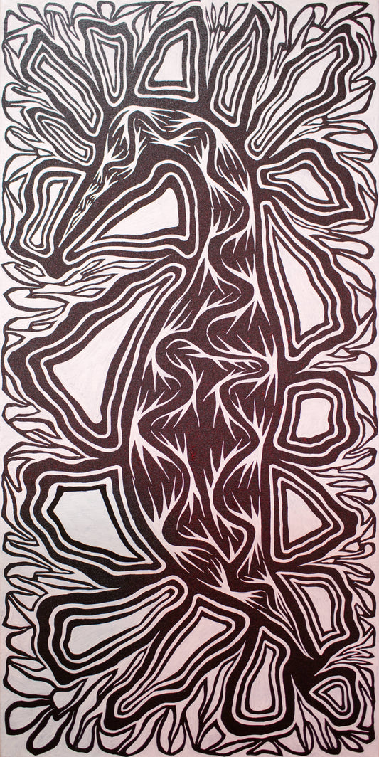 Brolga and Seahorse  - Original Artwork