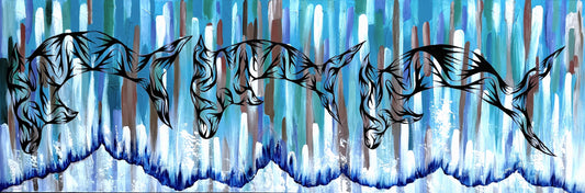 Dolphin Dancers In Woven Waves