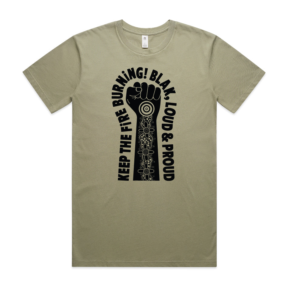 Blak, Loud & Proud Fist Tee - Black print