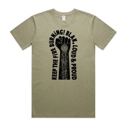 Blak, Loud & Proud Fist Tee - Black print