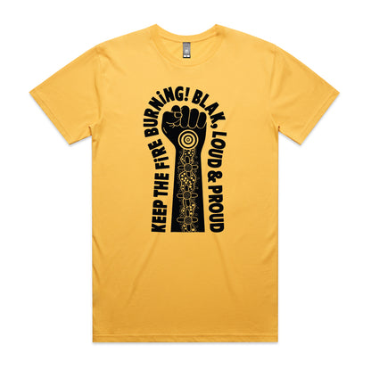 Blak, Loud & Proud Fist Tee - Black print