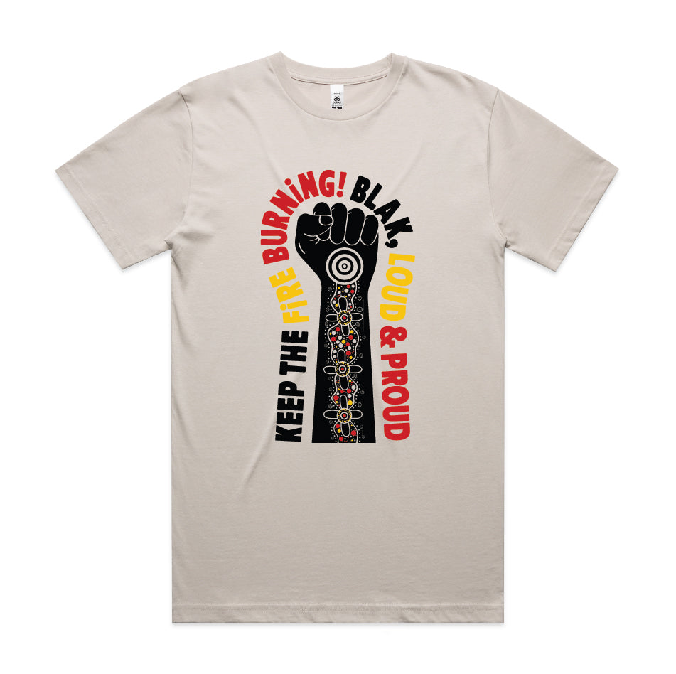 Blak, Loud & Proud Fist Tee - Colour print