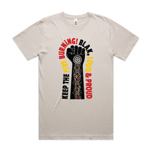 Load image into Gallery viewer, Blak, Loud &amp; Proud Fist Tee - Colour print
