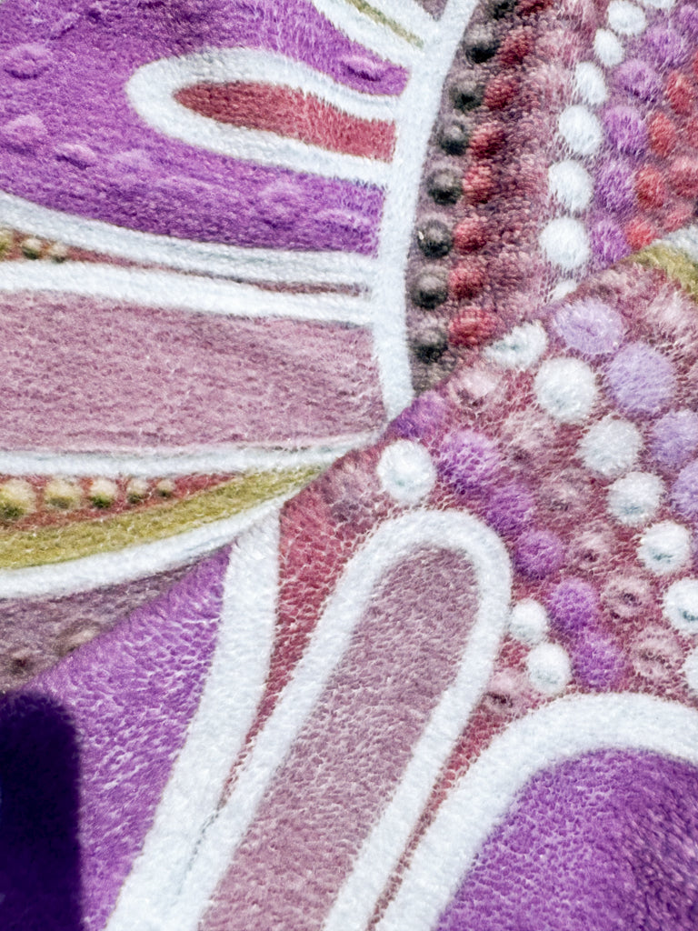 How The Flannel Flowers Came To Be - Plush Beach Towel