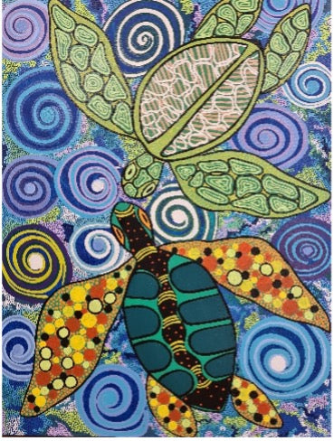 Journey of the Turtles - Sand-free Beach Towel