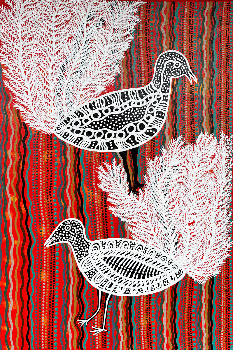 Two Lyre Birds - Wiritjiribin 