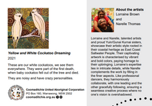 Load image into Gallery viewer, Yellow &amp; White Cockatoo Dreaming - Lorraine Brown &amp; Narelle Thomas
